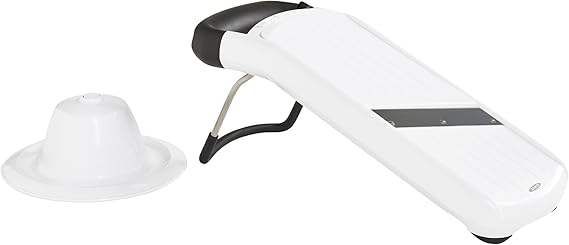 OXO Good Grips Simple Mandoline | Slicer, Adjustable Thickness, Sharp Stainless Blade, Non-Slip Base, Ideal for Slicing Vegetables, Dishwasher Safe