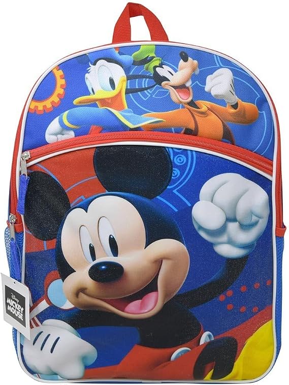 Mickey Mouse Unisex Kid's Classic Everyday Use Backpack, Multicolor, Medium
