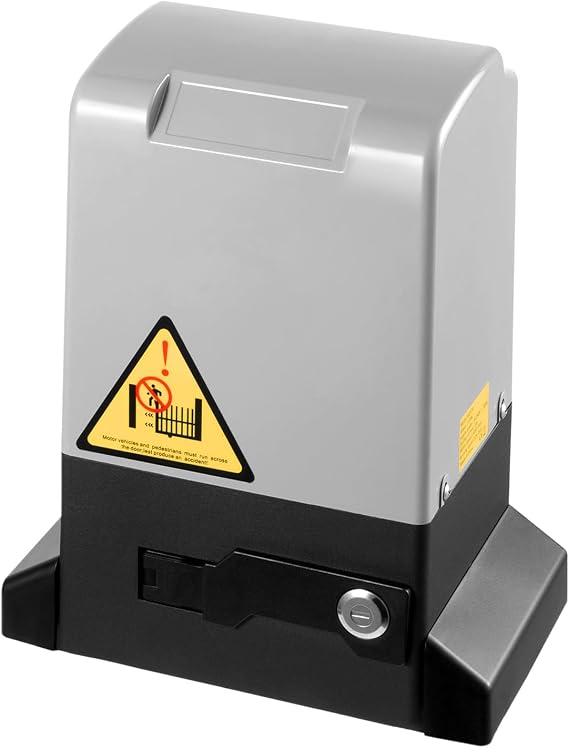 Automatic Sliding Gate Opener, 3968Lbs Electric Rolling Driveway Slide Gate Motor with 2 Remote Controls & IR Sensor, Gate Operator Hardware Kit for Large Family Small Community Businesses School Etc