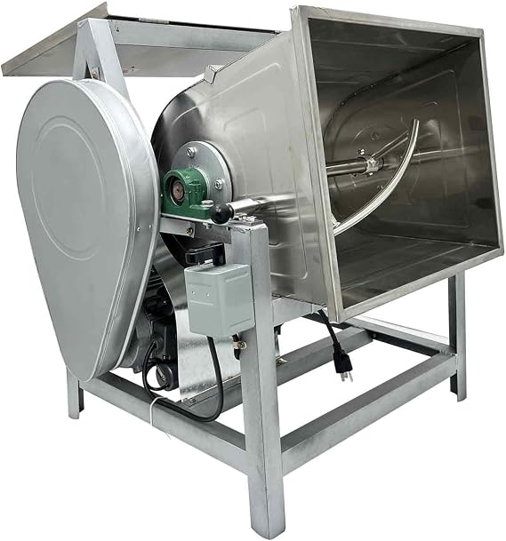110V 25kg Electric Dough Mixer with 90 Degree Tilt Bowl, 2200W Commercial Dough Kneading Machine, Heavy-Duty Dough Kneading Machine, Stainless Steel Food Mixer