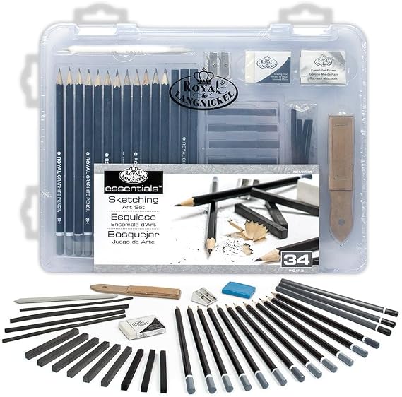 Royal & Langnickel Small Clear Case Sketching Set (RSET-ART3105)