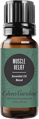 Edens Garden Muscle Relief Essential Oil Blend- 100% Pure Premium Grade, Undiluted, Natural, Therapeutic, Aromatherapy, The Best for Diffusing, Skin, Face, Humidfiers 10 ml .33 fl oz