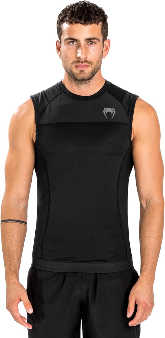 Venum Shirt Venum G-fit Air Rashguard Sleeveless - Black Mens