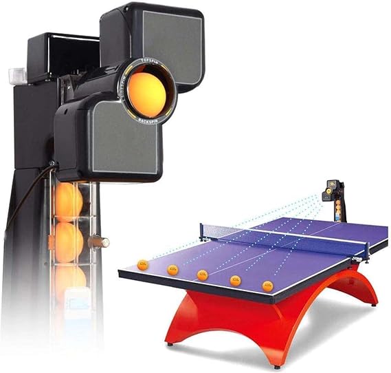Table Tennis Robot Ping Pong Ball Machine Automatic Table Tennis Machine for Training Ball Machine Practice Training Recycle Net