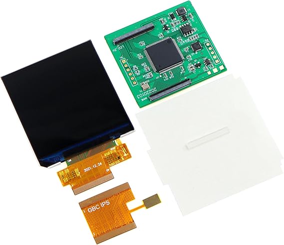 2.45" IPS LCD Screen Replacement Game Boy Color V5.0 Console Display Assembly Video Game System LCD Screen