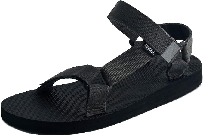 riemot Women's Men's Sport Sandals with Arch Support Adjustable Quick Dry Beach Sandal Open Toe Outdoor Summer Walking Sandals