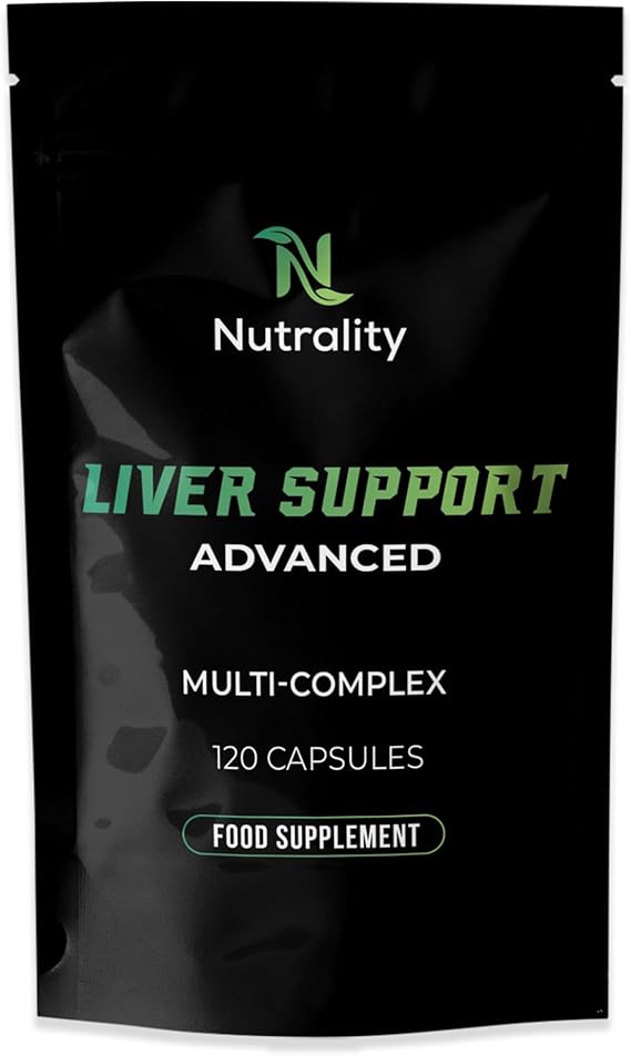Nutrality Liver Detox and Repair Supplement 120 Vegan Capsules | Complete Liver Support with Vitamin C and D3 | 120 Vegan Capsules | 60 Day Supply