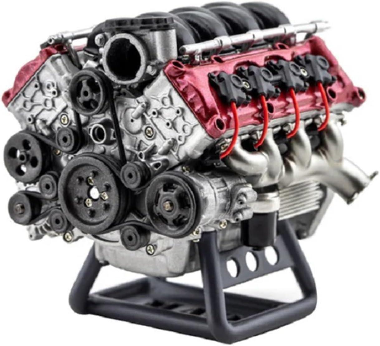 V8 Engine Model Kit Toy Car Engine Model Assembly Electric Engine Model Mini V 8 Engine Model Car Engine High Hardness Building Blocks Toy