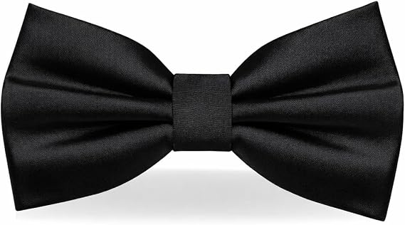 RBOCOTT Solid Color Bow Tie Adjustable Bowtie for Men