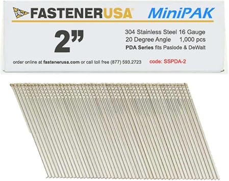 2" Angle Finish Nails 16GA 304SS 1,000ct