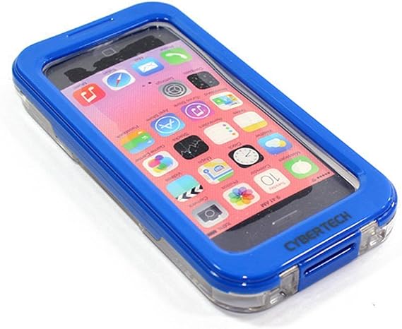 CyberTech 25ft Waterproof Shockproof Dirt Proof Sand Proof Silicon Touch Screen Case for iPhone 5 / 5C / 5S (Blue)