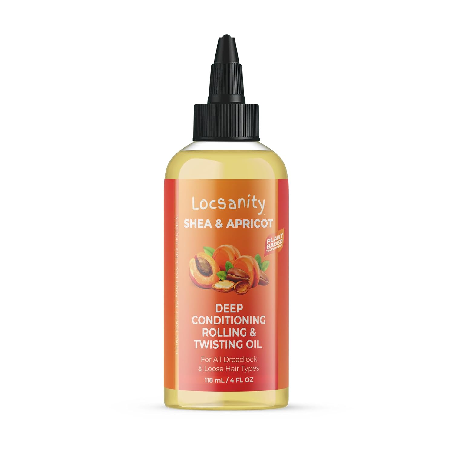Locsanity Shea & Apricot Loose, Natural Strength & Growth Formula Dreadlock Natural Hair Rolling and Conditioning Oil
