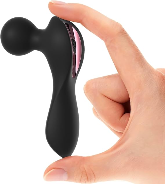 Mini Massager, Handheld Cordless Compact Silent Body Relaxation Massage Tool (Black)