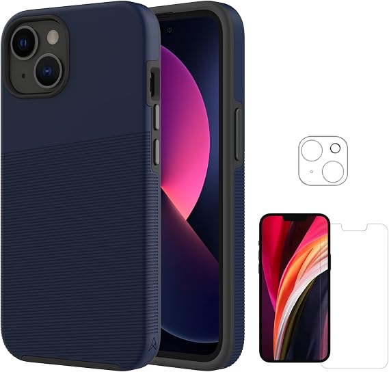 Axessorize PROTech Plus & ARMORGlass 360 Pack for Apple iPhone 14 Plus - Cobalt Blue