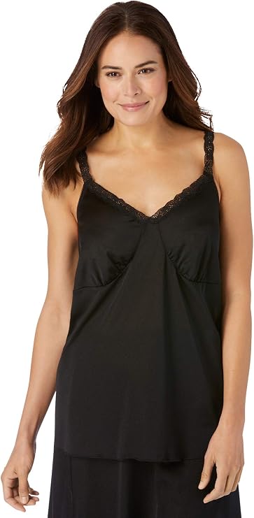 Comfort Choice Lace Trim Camisole | Women's Plus Size