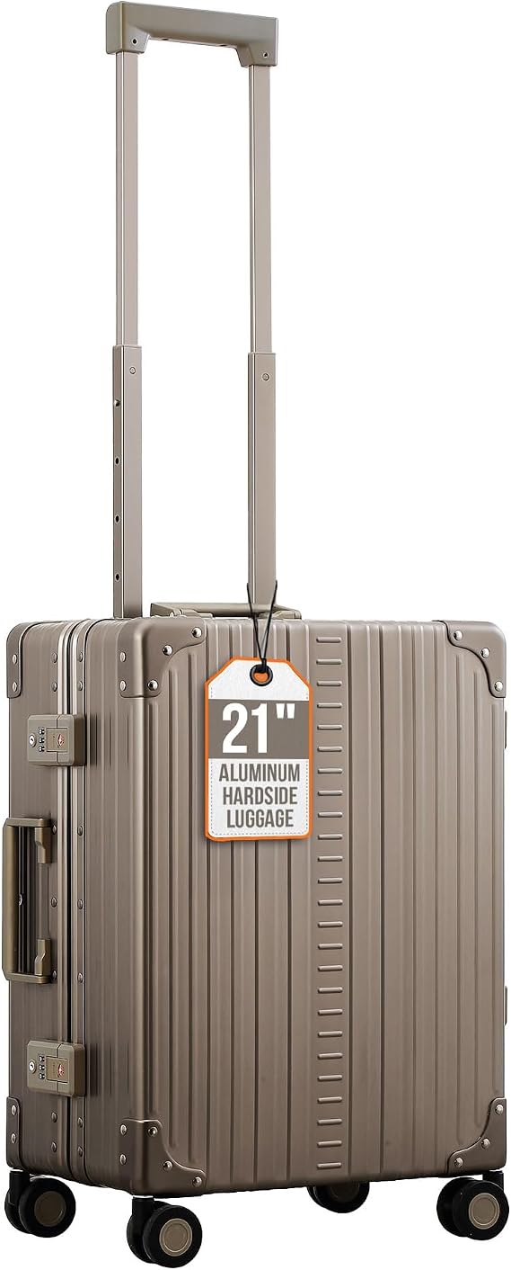 Aleon All Aluminum Lightweight 21" Carry-On Luggage