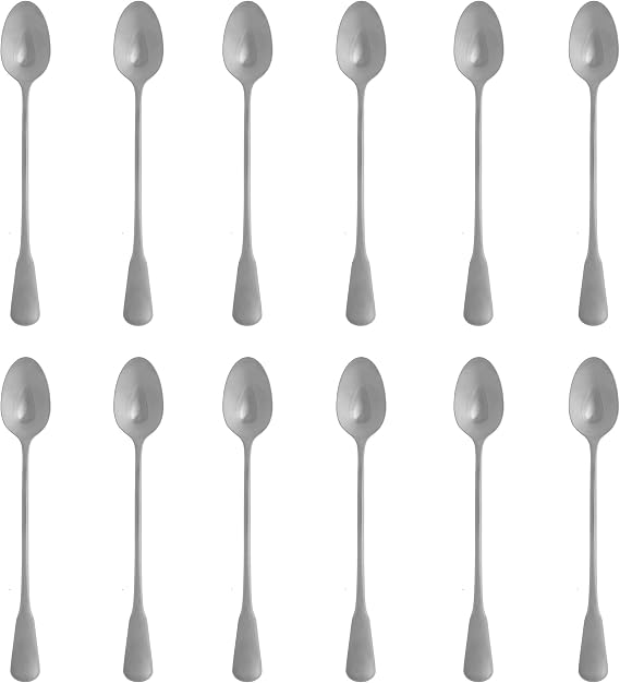 Oneida Colonial Boston 18/8 Stainless Steel Iced Beverage Spoon (Set of Twelve)