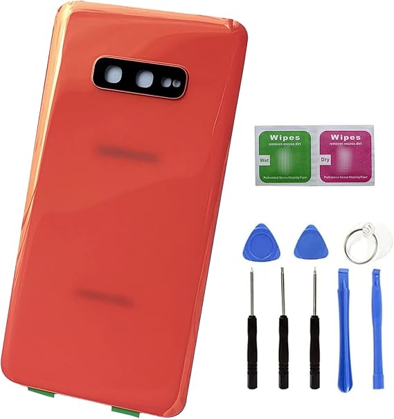 Ubrokeifixit Galaxy S10e G970 Rear Back Glass Door Cover Replacement for Samsung Galaxy S10e 5.8" G970U G970W G970F G970U1 G970F/DS G9700,Camera Glass Lens(NOT for S10 6.1"/S10+ 6.4") (Pink)