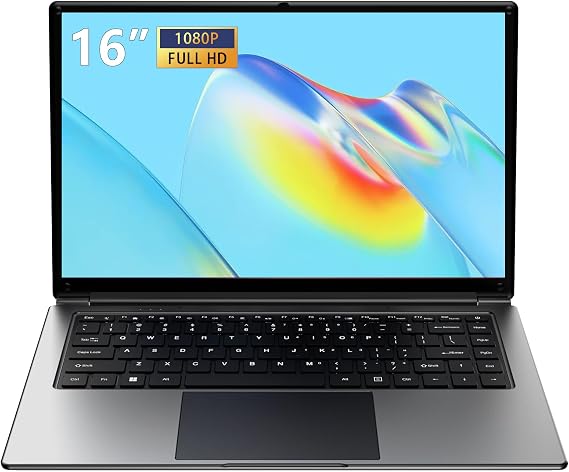 Laptop 16-inch 8GB DDR 128GB SSD portable laptop computer, expandable to 1TB, AMD A9-9400 Radeon R5 CPU up to 3.2 GHz, 9000mAh battery, Numeric Keypad, USB 3.0, dual-band WiFi, webcam, slim laptops