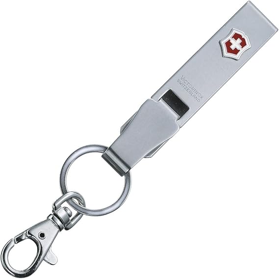 VICTORINOX Belt Hanger Keychain Key Ring Multi Clip Simple Lightweight Gift Metal Silver Black