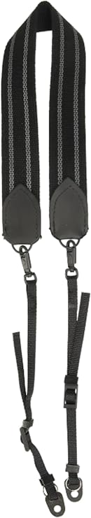 Domke 1.5-Inch Web Camera Strap with Swivel for Mirrorless Cameras - Black | Non-Slip Design, Compatible with DSLR's, SLR's. Binoculars Strap