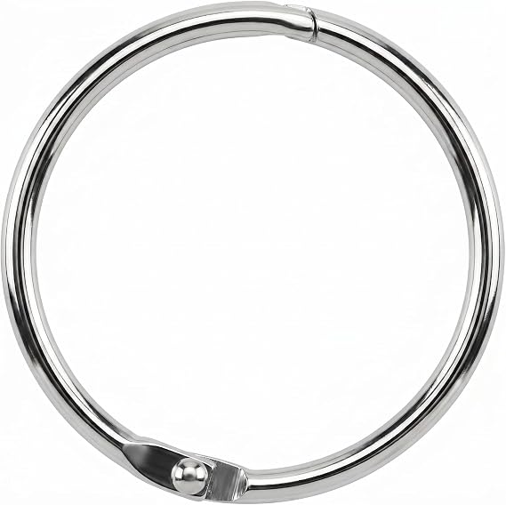 Book Binder Rings 2 Inch Office Loose Leaf Ring(20 Pack) Nickel Plated Silver