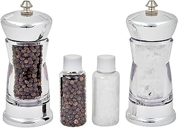 Kamenstein Manual Grinders Clear, Set of 2
