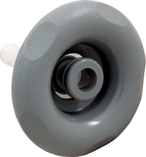 Balboa Jet Insert, Pentair Cyclone Micro, Barrell Assembly, 3-1/4 inch Diameter Large Face, Directional, Non-Swirl, Emerald Cut, Gray 9649WW
