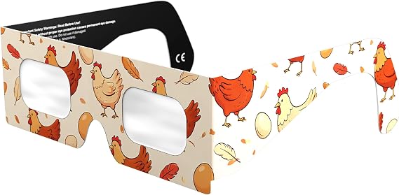 Solar Eclipse Glasses ISO 12312-2 &amp; CE Certified – Safe Solar Viewing for Direct Sun &amp; August 2026 Eclipse | Paper Cardboard Frame, Made in EU | For Kids &amp; Adults