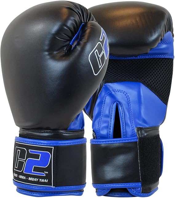 Combat Corner C2 Boxing Gloves for Men and Women - Kickboxing, MMA, Muay Thai Sparring Training Gloves