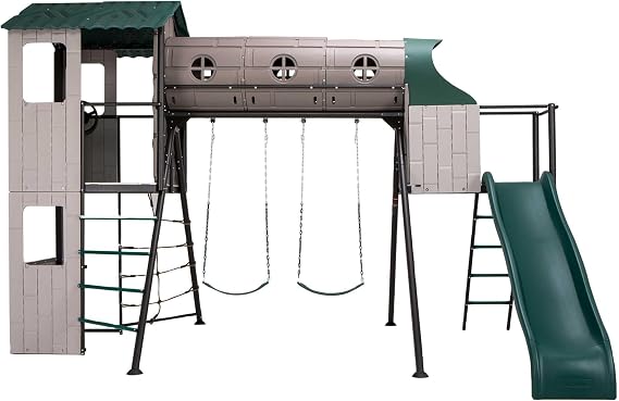 Lifetime Adventure Tunnel Swing Set Playset