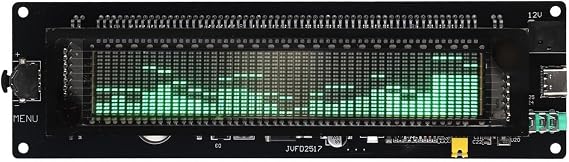 AK2515 VFD Audio for SPECTRUM Meter for DIY Electronics, Audio for SPECTRUM Analyzer with Vacuum Fluorescent Display for Music Visualization, VU Meter Screen Display, VFD Sound Level Meter