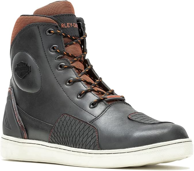 Harley-Davidson Men's Holtman 6" WP Leather Motorcycle Sneaker Boots, D96303