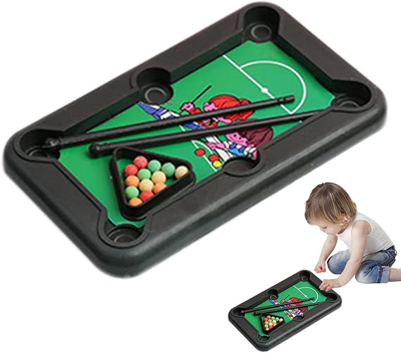 Portable Tabletop Billiards Game Small Desktop Mini Family Games Set