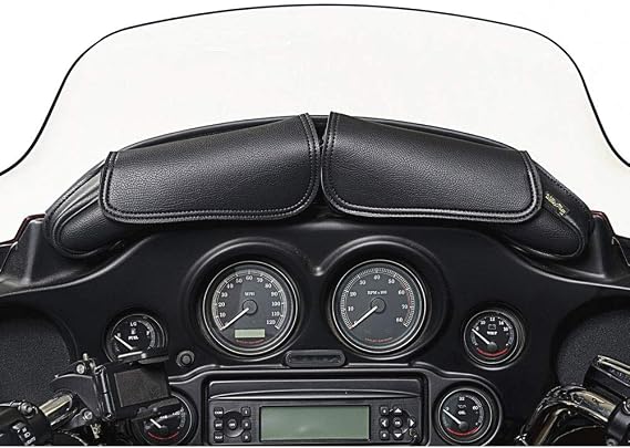 Dowco Willie & Max 04725 Two Pouch Synthetic Leather Motorcycle Windshield Bag: Black, 5 Liter Capacity, 8.3" x 4.7" x 4"