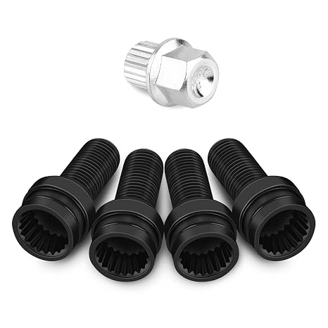 Yosoo Health Gear Locking Wheel Nut Set, M14 x 1.5mm