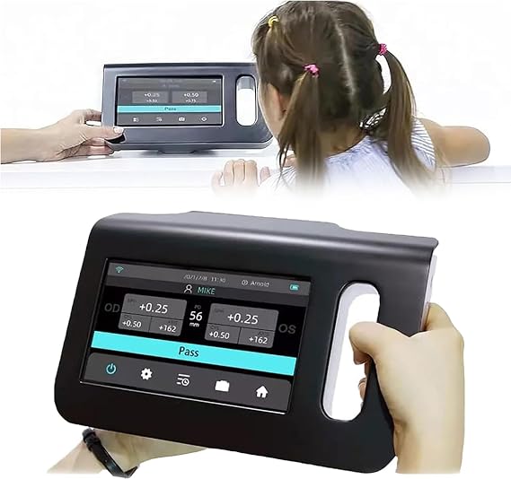 Ophthalmology Vision Screener,7 Inch Touch Screen Vision Screening Machine,Eye Exams Machine, 0-180, 98cm Distance, Rapid 3S Detection