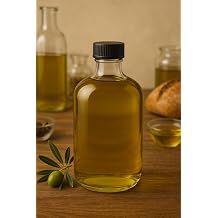 1 Adet 1000 ml Şeffaf Tombul Yağ Şişesi Sızdırmaz Kilitli Kapaklı 1000 cc Yağdanlık Cam Şişe