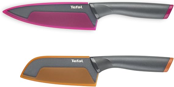 TEFAL Fresh Kitchen set of 2 15cm chef knife + 12cm santoku knife