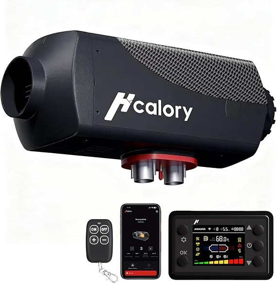 8KW Diesel Heater, 10L HBU1S Parking Diesel Air Heater Fast Heating12/24V with Bluetooth App Control, Automatic Start and Stop, Altitude Mode, Multiple Timed Settings for RV Garage 2025 Upgraded