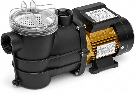 XtremepowerUS 3/4HP Swimming Pool Pump (2400GPH) Pond Self Prime Above-Ground Pond Spa Pool Pump w/ Strainer Basket 1.5"NPT Listed