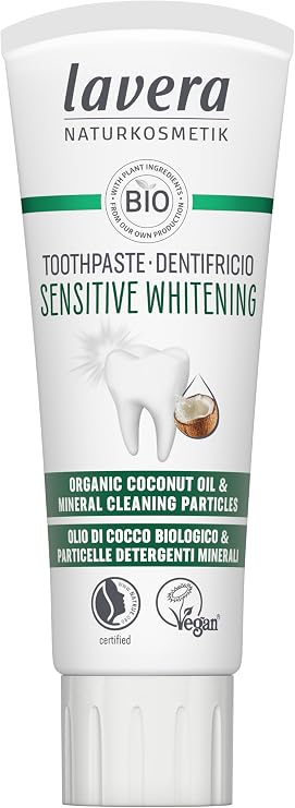 Lavera Organic Sensitive Whitening Toothpaste with Fluoride New 2.54 fl oz