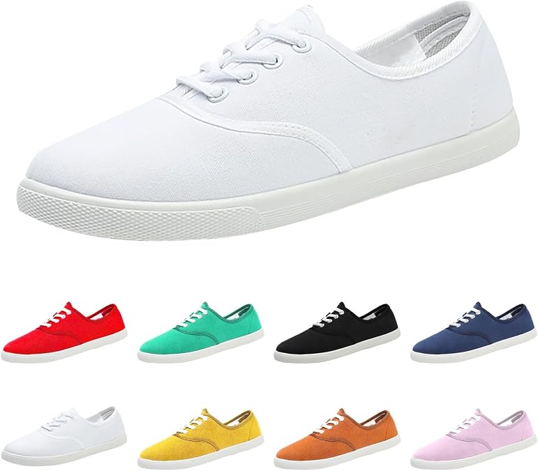 Ladies Trainers Wide Fit Wedge Athletic Sneakers Casual Fashion Non Slip Walking Shoes Lightweight Low Top Slip on Orthopedic Trainers Breathable Mesh Arch Support Sneaker