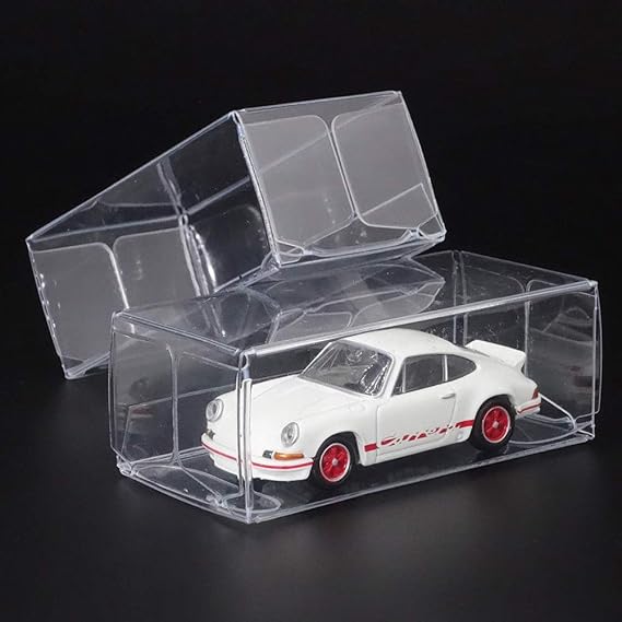 50PCS Toy Car Display Boxes 1:64 Scale Toy Car Storage Organizer Case, Clear Model Car Display Case Dustproof , Model Car Exhibition Box Accessories(#1)