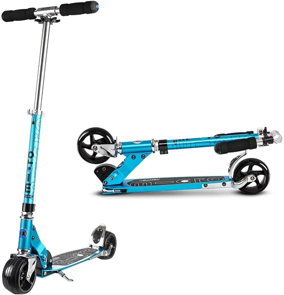 Micro Kickboard | Rocket Foldable Scooter for Ages 8+ | Riders up to 220 lbs | 2 Wheel | Extra-Wide 120 mm PU Wheels | Adjustable T Bar | Compact for Travel & Storage | Swiss Design