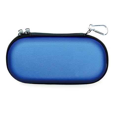 ELIATER Carring Case Compatible for Playstation Vita, Portable Travel Pouch Cover Zipper Bag Compatible for Sony PSVita 1000 2000 Game Console (Blue)
