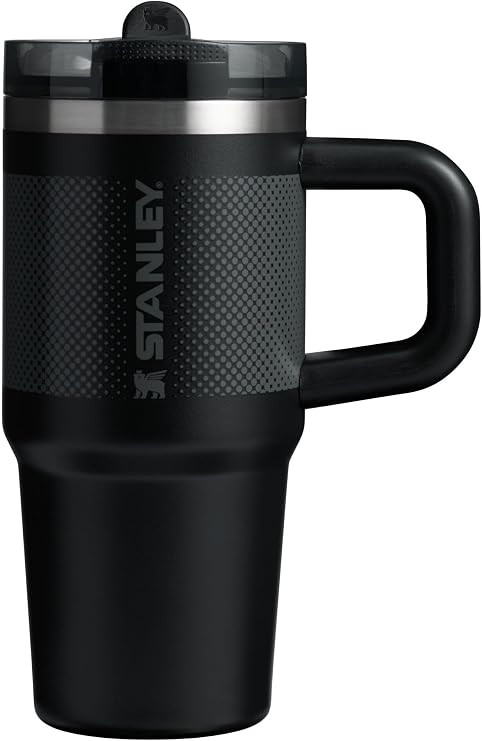 Stanley Quencher ProTour Flip Straw Tumbler | Leakproof Lid, 14 oz, Built-In Straw & Handle, Cup Holder Compatible, Insulated Stainless Steel, BPA-Free, Black | Built-In Straw & Handle | Cupholder Compatible for Travel | Leakproof Insulated Stainless Steel Cup | BPA-Free