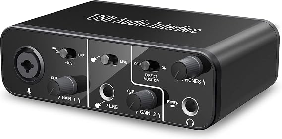 USB Audio Interface for Recording, Streaming and Podcasting