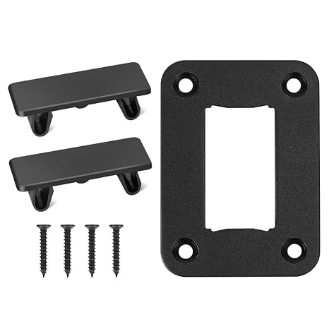 2Pcs Rocker Switches Cover and 1Way Rocker Switch Panel