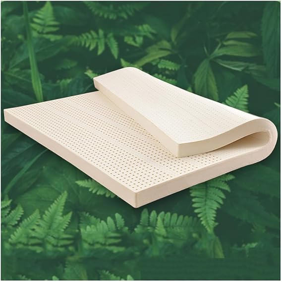 100% Natural Latex Mattress Topper Latex Mattress Topper with Organic Cotton Cover, Medium Firm 1/2/3/4/6 Inch Thick, Maintain Deep Sleep,1in,90x190cm(35x75in)
